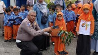 Ditlantas Polda Riau Tanamkan Budaya Tertib Lalu Lintas dan Cinta Lingkungan Sejak Usia Dini.