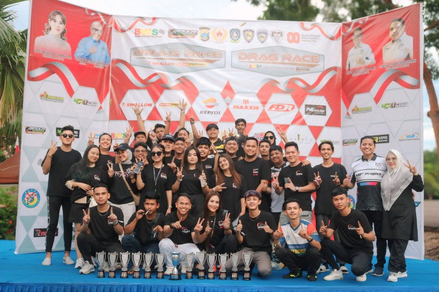Team Honda gang berhasil meraih juara umum ketiga pada Event Kejurprov Dragrace BMS Championship 2025.