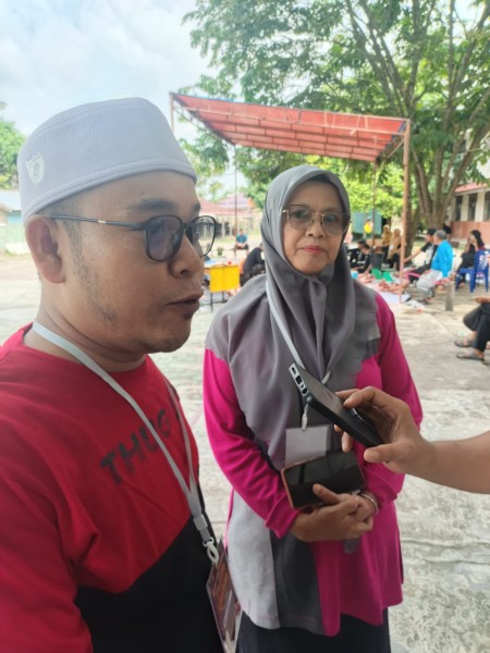 SMP Negeri 8 Pekanbaru melaksanakan pemotongan hewan kurban sebanyak 3 ekor sapi.
