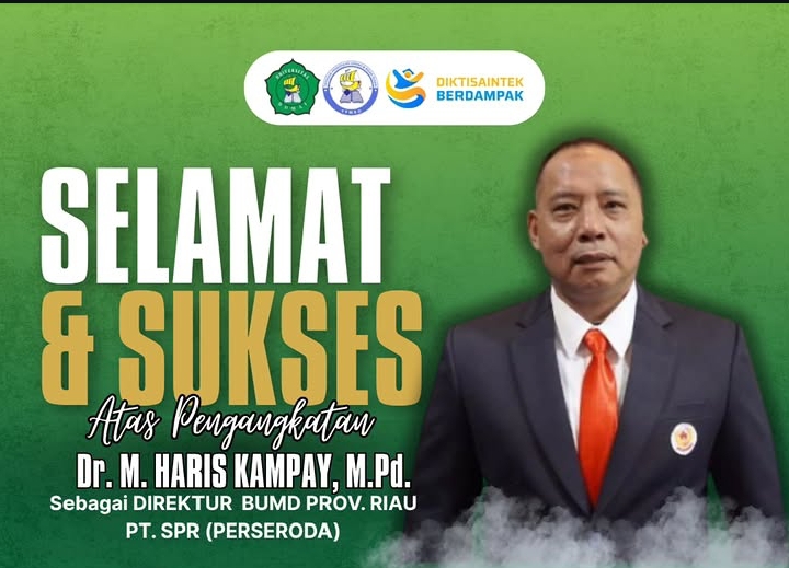 Dr. M. Haris Ditetapkan Sebagai Direktur PT SPR Riau.