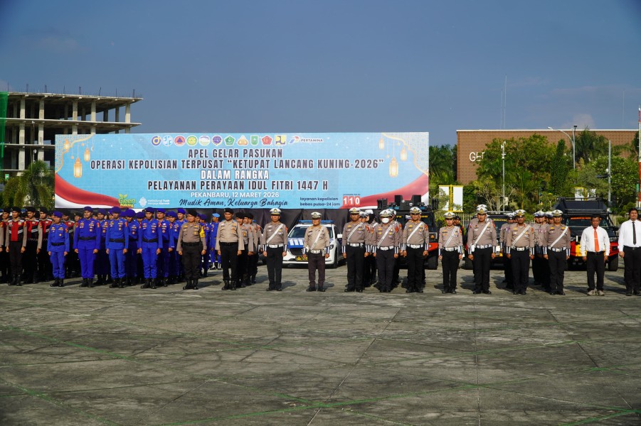 Polda Riau Kerahkan 3.815 Personel dalam Operasi Ketupat 2026, Pengguna Tol Diimbau Utamakan Keselamatan.
