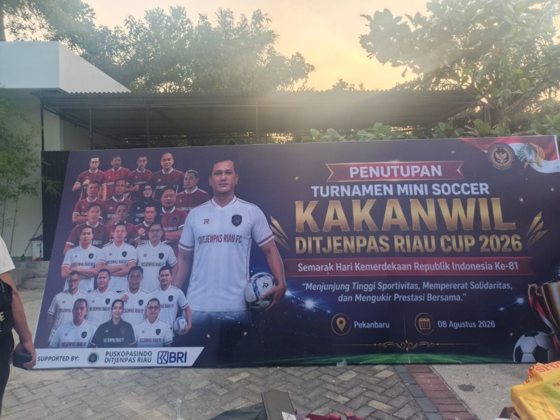 Dalam rangka menyambut HUT RI Ke-81 tahun 2026, di gelar KAKANWIL DITJENPAS RIAU CUP 2026, Kanwil Ditjenpas Riau menggelar  pertandingan Mini Soccer.