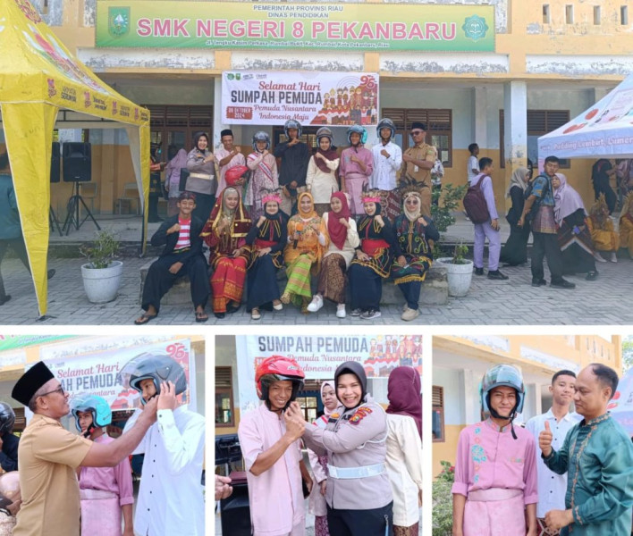 TIM COOLING SYSTEM DIRLANTAS POLDA RIAU DATANG KE SMKN 8 RUMBAI
